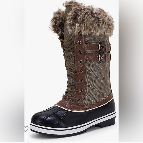 NIB 3M Thinsulate Winter Boots Fur Duck Boots Mid Calf - Picture 2 of 6